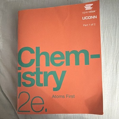 OpenStax Chemistry Atoms First 2e Part 1 Paperback Textbook ISBN 978-1-59399-57 