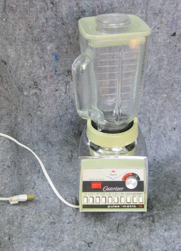 Vintage Working Osterizer Model Pulse Matic Multi Speed Blender Chrome USA