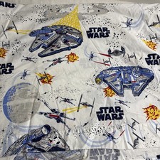 Pottery Barn Kids TWIN STAR WARS Millennium Falcon Flat Sheet 100 Cotton