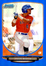 2013 Bowman Chrome Jason Martin #184 Mini Blue Refractor /99 
