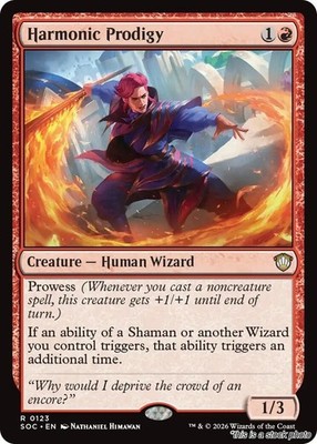 MTG Harmonic Prodigy 123 Commander: Secrets of Strixhaven NM Magic