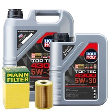 Motoröl 5W30 LIQUI MOLY Top Tec 4300 6L +MANN Ölfilter