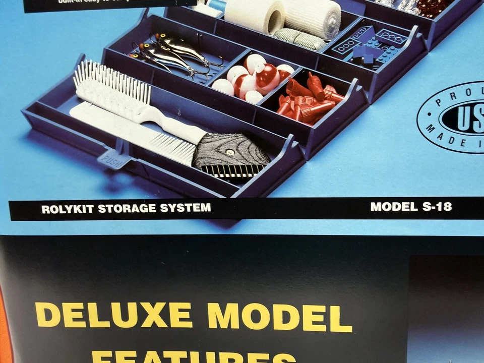 Rolykit XL Roll-Up Storage Case Deluxe S18 Orange Deep Bucket US Made Toolbox - Image 4 of 4