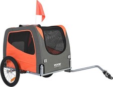 VEVOR Dog Bike Trailer, Supports up to 66 lbs, Pet Cart Bicycle Carrier for...