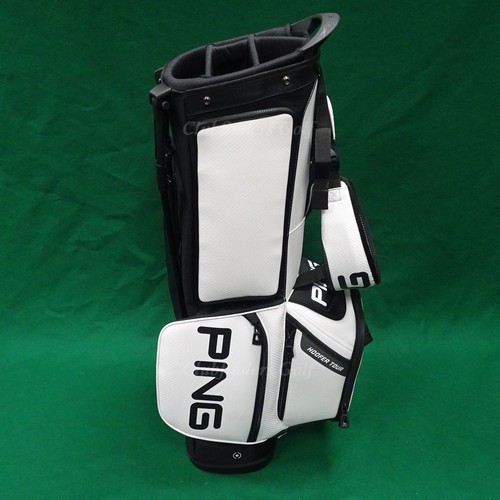 Ping Hoofer Tour White / Black Golf Stand Bag w/ Raincover *READ* - Picture 4 of 6