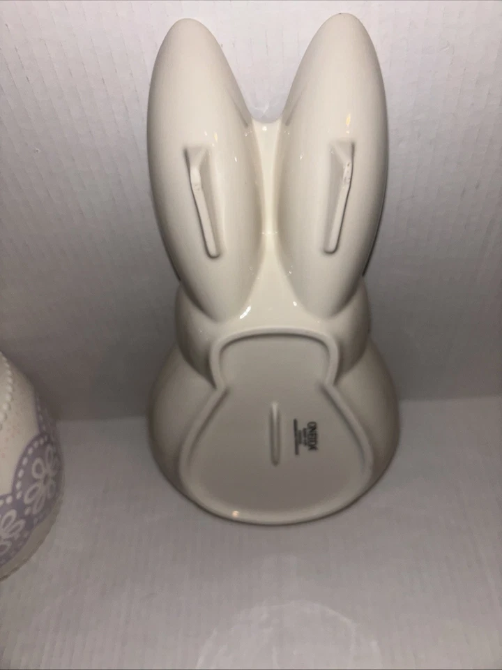 Plato/plato y tarro de galletas de gres de Pascua ONEIDA/LENOX Foto 4 de 4