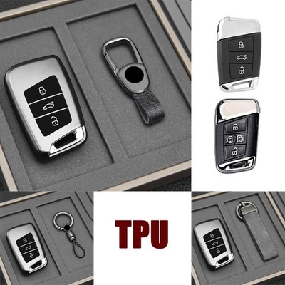 TPU Car Key Case Cover For VW Passat B8 CC Tiguan MK2 Magotan Skoda Superb A7