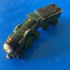 Thomas Friends Wooden Railway Train Tank Engine - Emily w/ Tender - 2003 - GUC