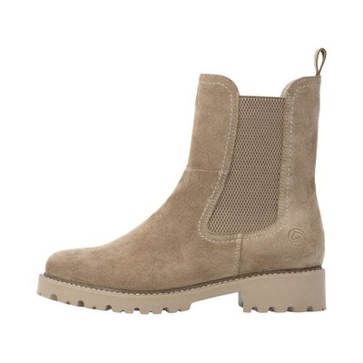Remonte Chelsea Boots Beige Camel D8694-20 Damen Leder Stiefeletten Boots