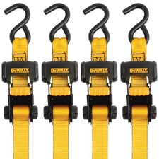 1.25 In. X 16 Ft. Ratchet Tie-Down Straps 3000 Lbs. Break Strength (4-Pack)