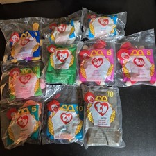 Lot Of 10 Vintage 90s McDonalds TY Tiny Beanie Babies Happy Meal Toys Sealed