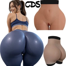 Silicone Hip Buttock Enhancer Transgender Crossdresser Fake Vagina Pants Panties