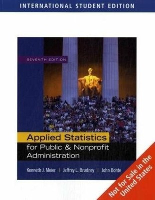 Applied Statistics for Public and Nonprofit Buch Wadsworth Publishing Co Inc