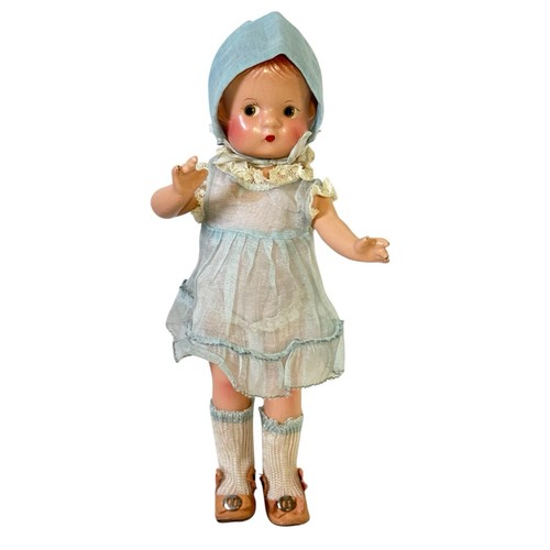 Vintage EFFANBEE Composition Patsyette Doll, Roller Skates, and Clothes 9.5" - Picture 3 of 20