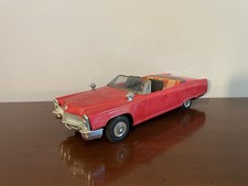 Vintage 1960s Tin Cadillac Convertible Toy Car Korea Battery Operated Works