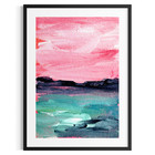 ACEO Original Abstract 2.5x3.5 Landscape Painting Paper Signed Colorful Art — photo 1