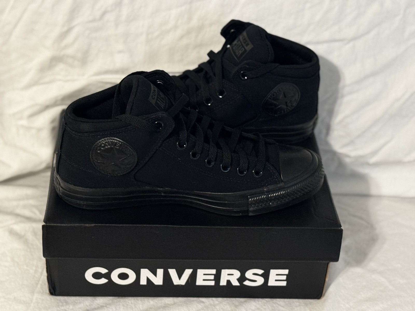 CONVERSE MENS CHUCK TAYLOR ALL STAR HIGH STREET HIGH TOP SHOES - Black 7,8,11,12