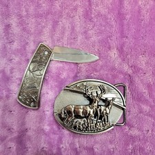 Deer Belt Buckle With Hidden Extra