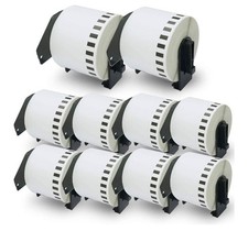10 Rolls DK-2205 Compatible Continuous Labels for Brother QL Label Printers