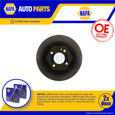 2x Coppia Dischi Freno Solidi Adatto KIA RIO Mk3 1.1D Posteriore 11 a 17 D3FA 262mm Set Nuovi
