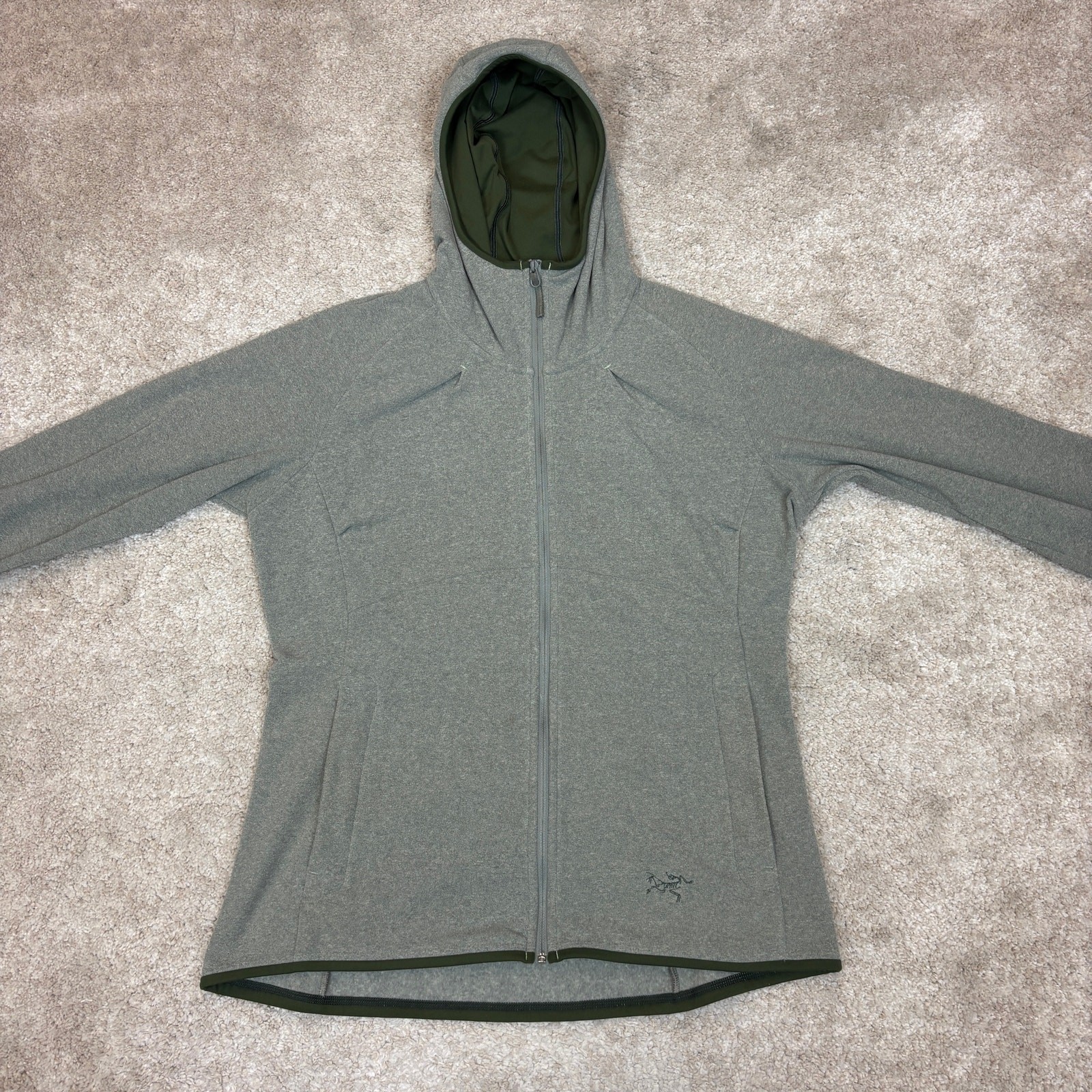 Arc'teryx Caliber Polartec Fleece Felpa con cappuccio e zip intera donna L Gorpcore Granola