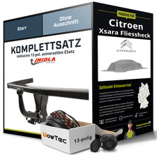Für CITROEN Xsara Fliessheck Typ N1 Anhängerkupplung starr +eSatz 13pol uni. 97-
