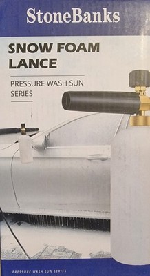 StoneBanks Einstellbare Schaumlanze für Kärcher K-Serie   1L Schaumdose