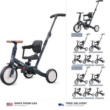 Newyoo Triciclo para Niños Pequeños 1-3, Bicicleta para Niños Pequeños, Triciclo con Mango de Empuje, Perfecto...