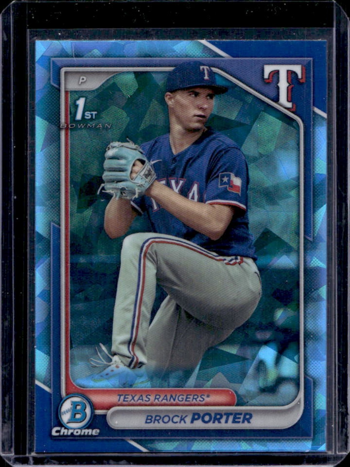 2024 Bowman Sapphire Brock Porter Chrome 1st Prospect #BCP-36 Rangers