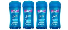 Secret Outlast Completely Clean Clear Gel Deodorant 2.6 Oz X 4 Packs
