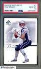 2002 SP Authentic #1 Tom Brady New England Patriots PSA 10 GEM MINT
