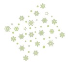  Snowflake Sticker Removable Wall Stickers Luminous Glow The Dark