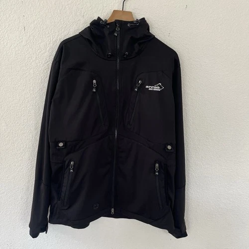 Arrak Outdoor AKKA Mens XL Softshell Jacket WP-3000 Black Sweden image 3