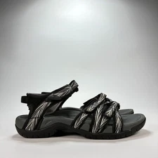 Teva Tirra Black White Outdoor Adjustable Straps Sandals 4266 Women's Size 6.5