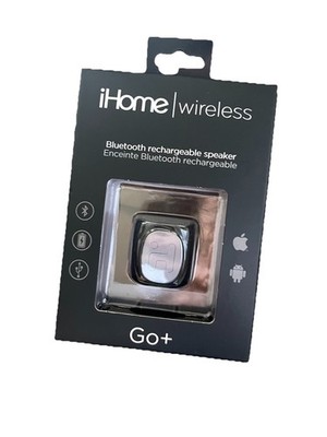 New iHome Wireless Go + Bluetooth Rechargeable Portable Speaker Black NIB Sealed