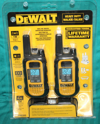 DEWALT DXFRS300 Two Way UHF/FM Radio Walkie Talkie BRAND NEW SEALED