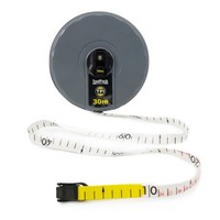 DöNges Rollbandmaß Mit Haken, 30 M, Bandbreite 14 Mm (Bandmaß MaßBand Messband)
