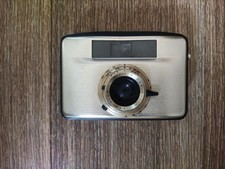 DDR Kamera Penti selten in beige/gold Meyer Domiplan V 3,5/30 mit Tragetasche