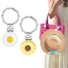 2 Pcs Hat Clip for Travel on Bag- Securely Attach Hats 0, White, Light Yellow