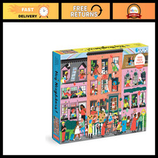 1000 Piece Family Puzzle - Fun Hey Neighbors Scene, Great for All Ages, Indoor