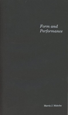 Marvin J Malecha / Form and Performance Observations on the Amphitheater Signed