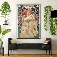 F. Champenois by Alphonse Mucha Canvas/Poster Wall Art