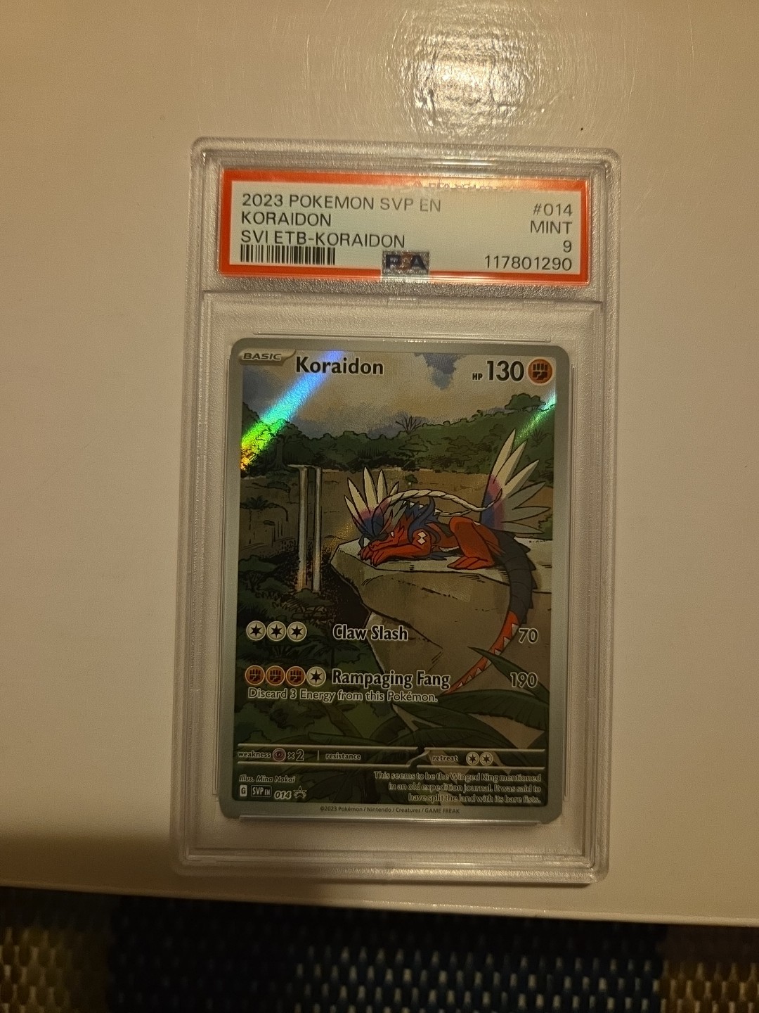 2023 POKEMON SVP EN SV BLACK STAR PROMO #014 KORAIDON PSA 9 MINT