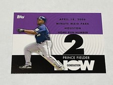 2007 Topps Baseball Generation Now - Prince Fielder - Milwaukee Brewers