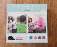 Gender Reveal Balloon Kit black pink and blue confetti boy girl