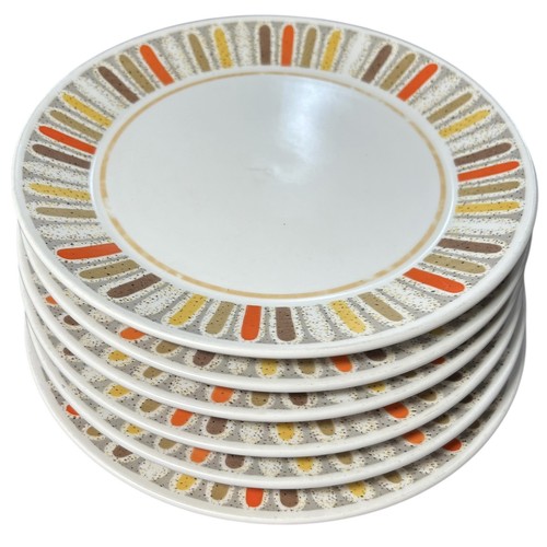Noritake Progression Karneval 8" Salatteller (6) & 13" Ovale Platte (1) MCM - Bild 3 von 13