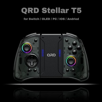 Original QRD Stellar T5 Light Wireless Joy-pad with RGB Lights for Switch/Lite/O