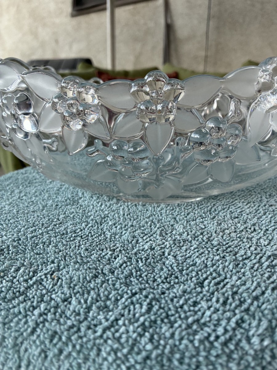 Mikasa Carmen Walther Glas Crystal Clear Floral Frosted  display picture 1
