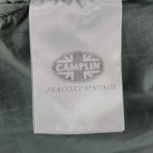 Camplin NWT 100% Cotton Pea Coat w/ Removable Lining Size 52 (L US) In Blue image 16