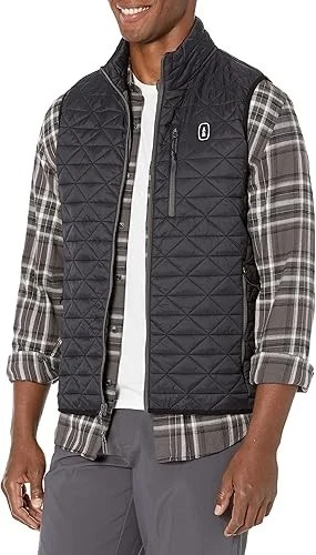 Bass Outdoor Mens Black Logo Quilted Lightweight Packable Puffer Vest Size XL